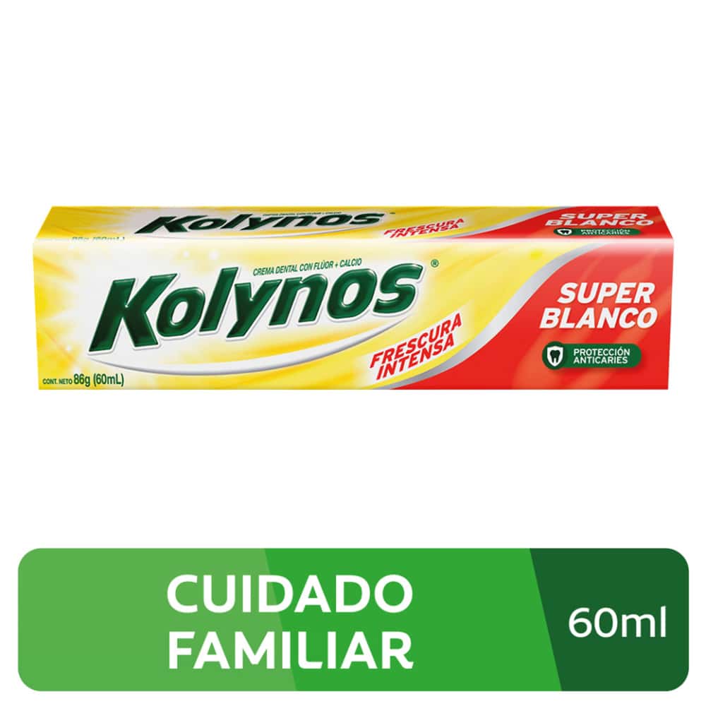 CREMA DENTAL KOLYNOS SUPER BLANCO *60ML