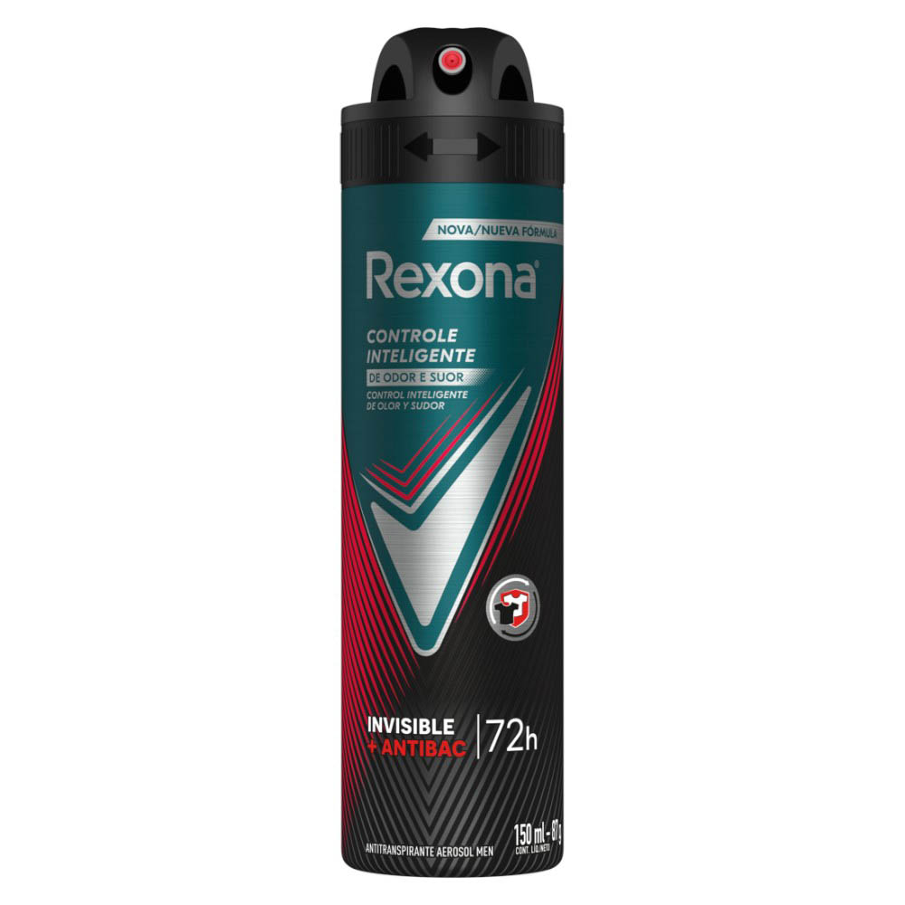 DESODORANTE REXONA AEROSOL MEN ANTIBACTERIAL INVISIBLE X150ML