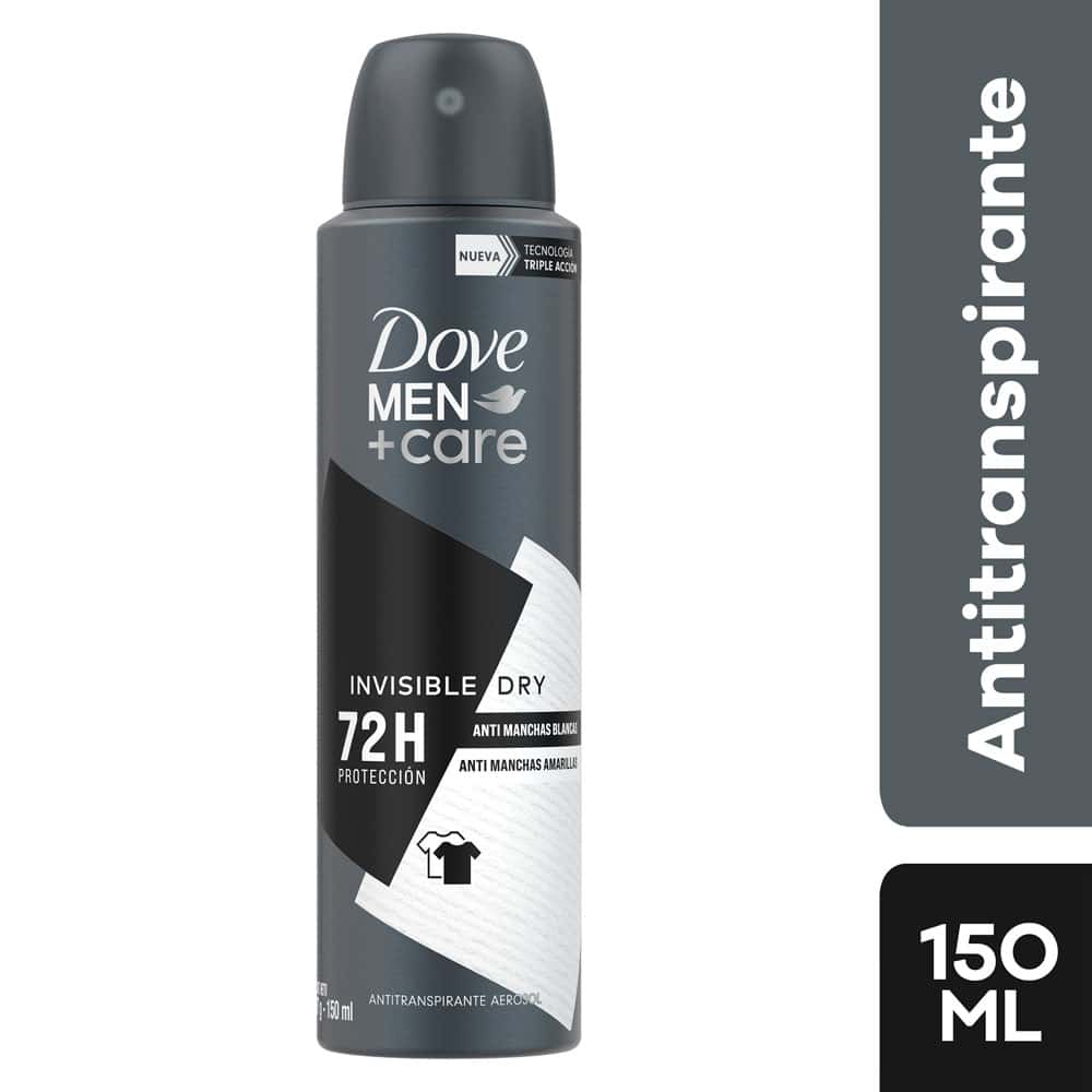 DESODORANTE DOVE ANTITRANSPIRANTE MEN INVISBLE DRY AEROSOL 87GR (150ML)