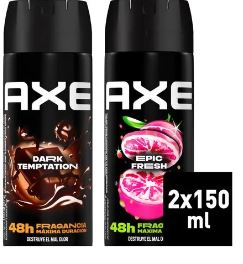 DESODORANTE AXE BODYSPRAY DARK TEMPTATION 97GR (150ML) + EPIC FRESH