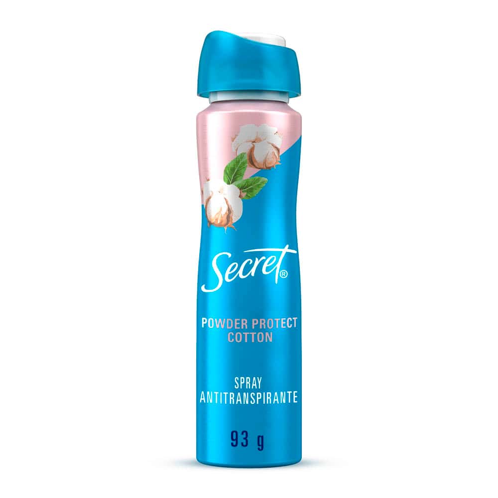 DESODORANTE SECRET AP SPRAY POWD PROT COTTON 93GR