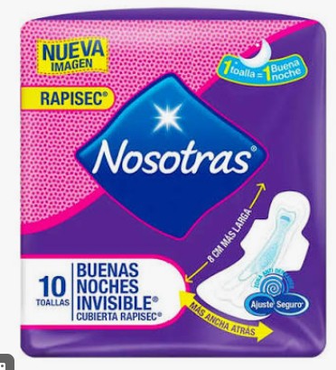 T. HIGIENICA NOSOTRAS BUENAS NOCHES RAPISEC X10UND